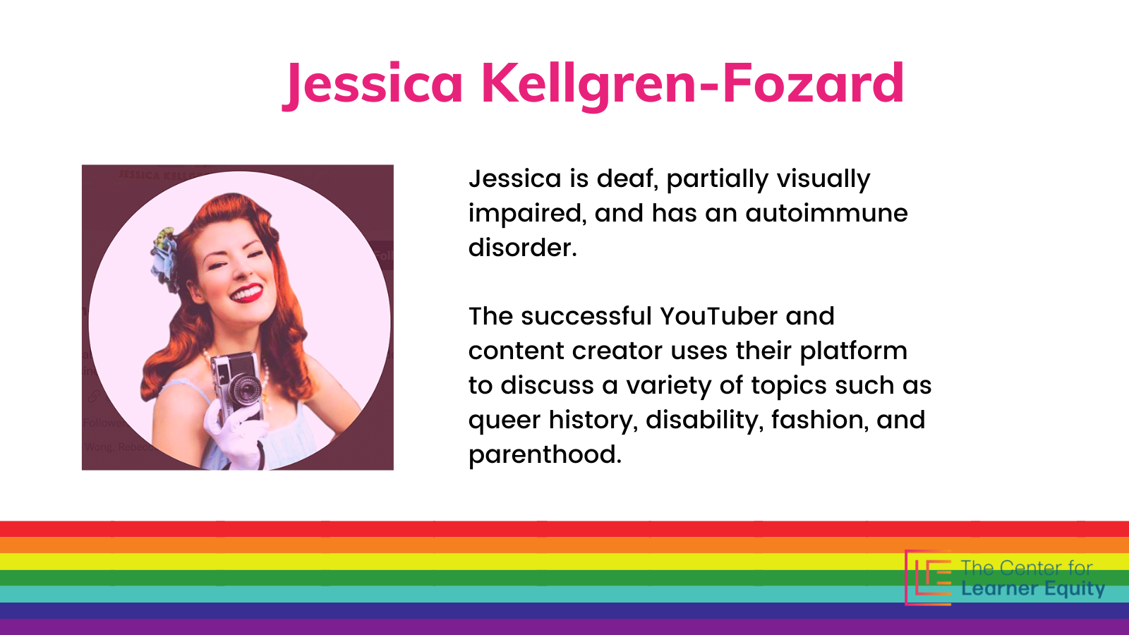 2022 Pride Month, Jessica Kellgren-Fozard
