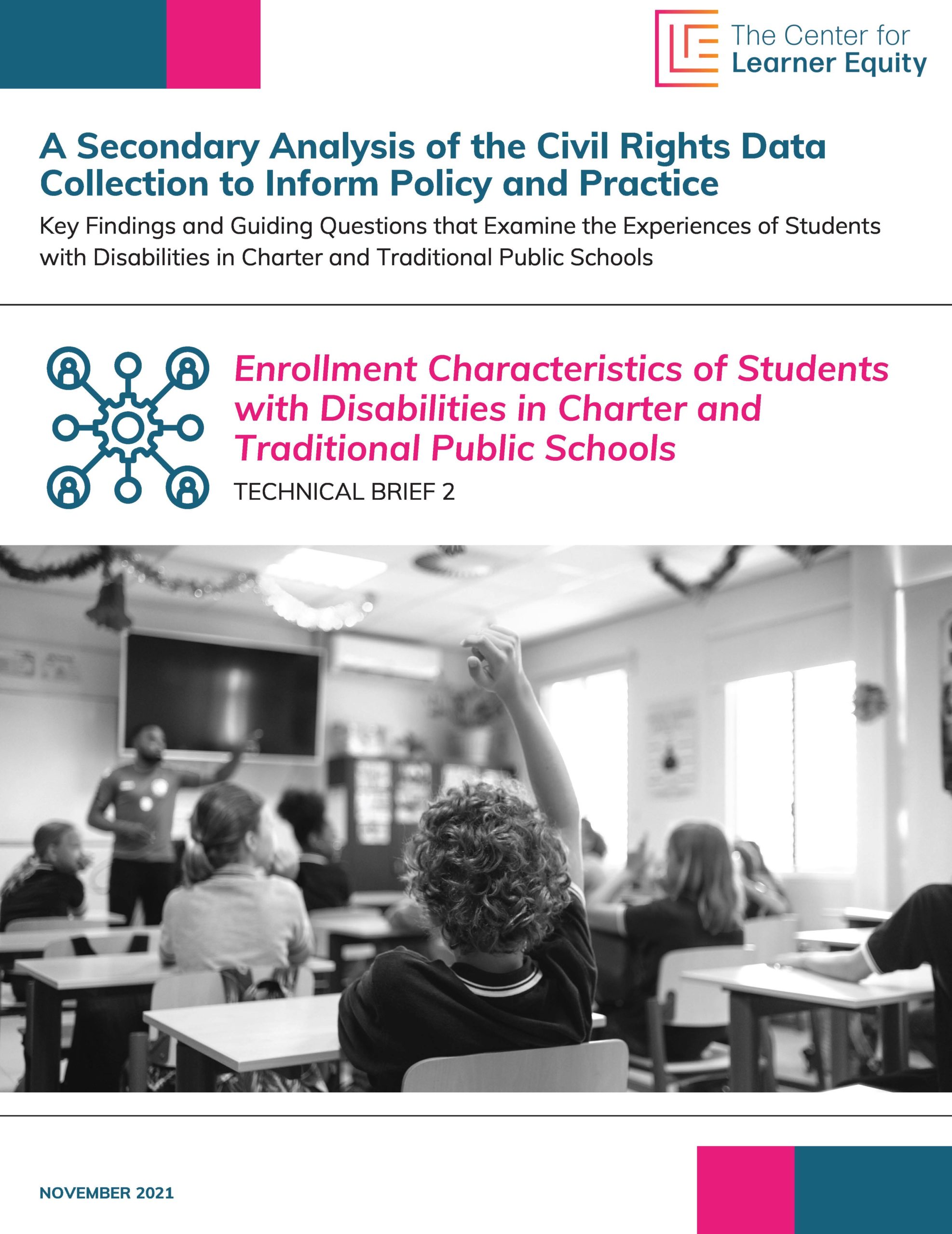 Enrollment Characteristics in Charter and Public Schools Cover