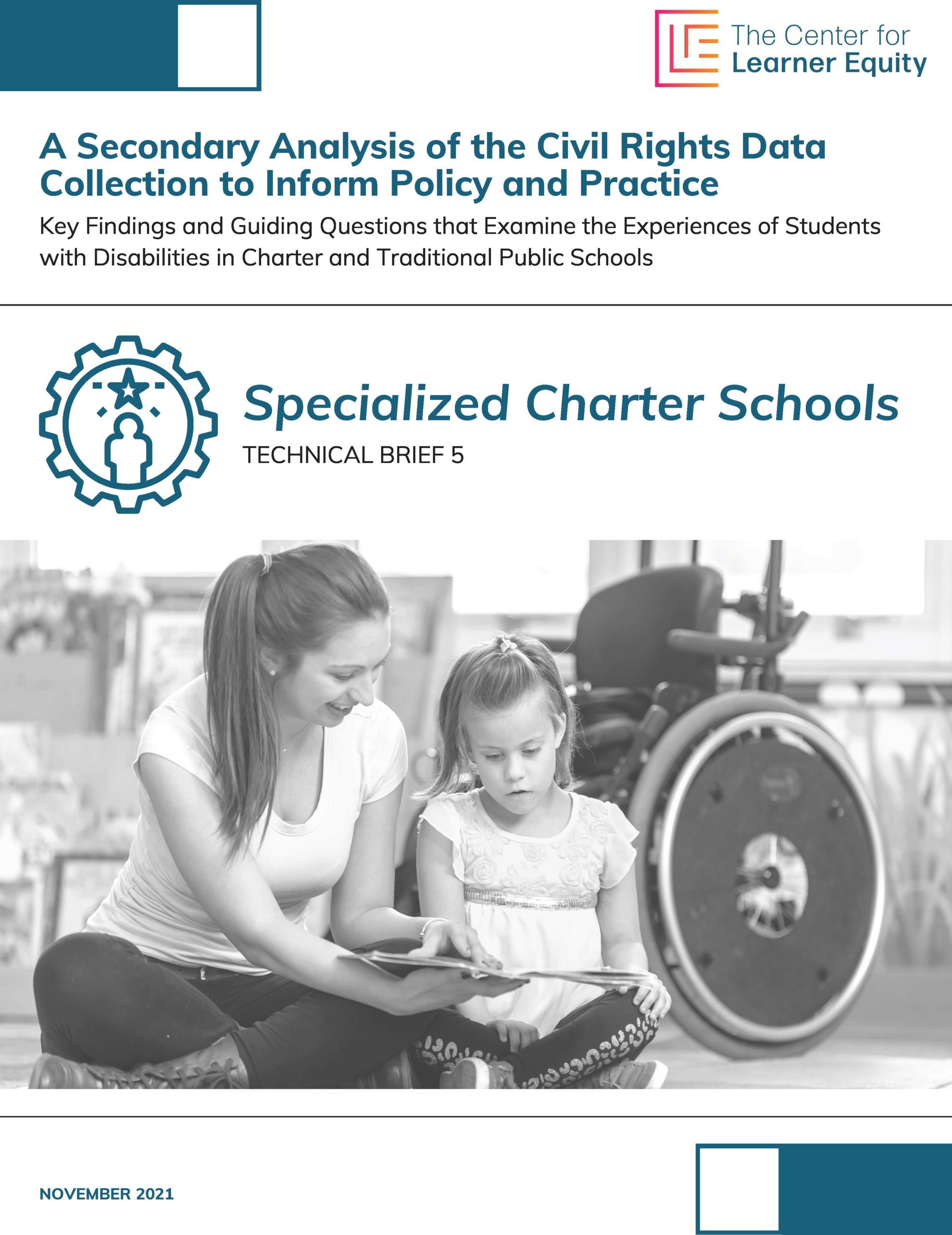 Specialized Charter Schools Technical Brief Cover