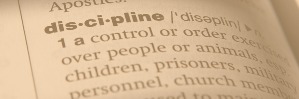 Dictionary showing the word 'discipline'
