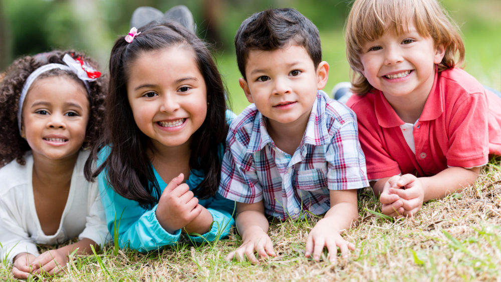 Bigstock Happy Group Of Kids Playing At 49977170