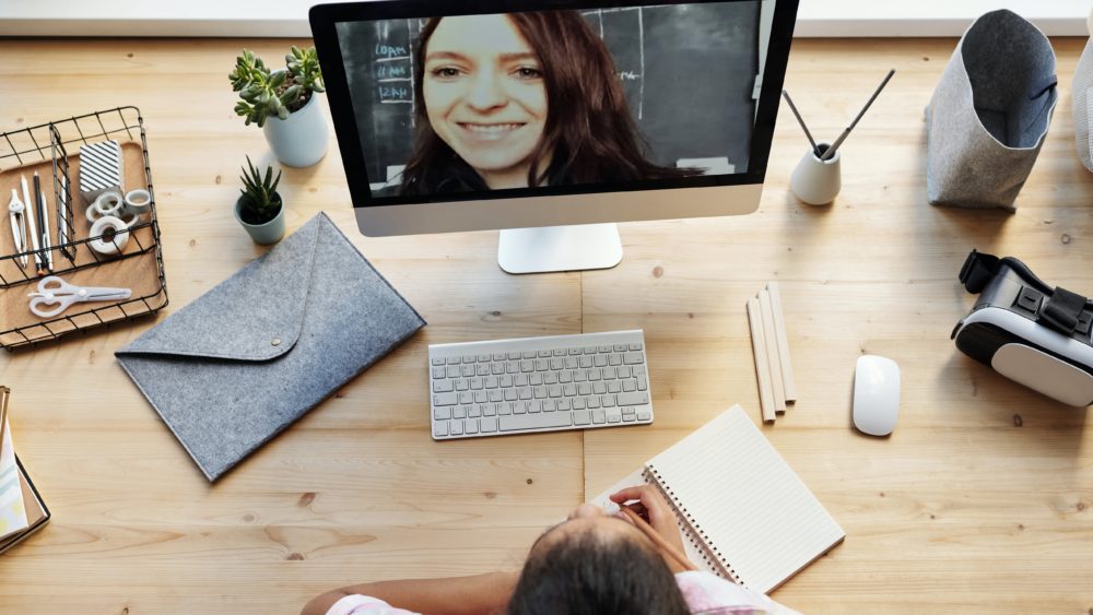 Girl On A Computer