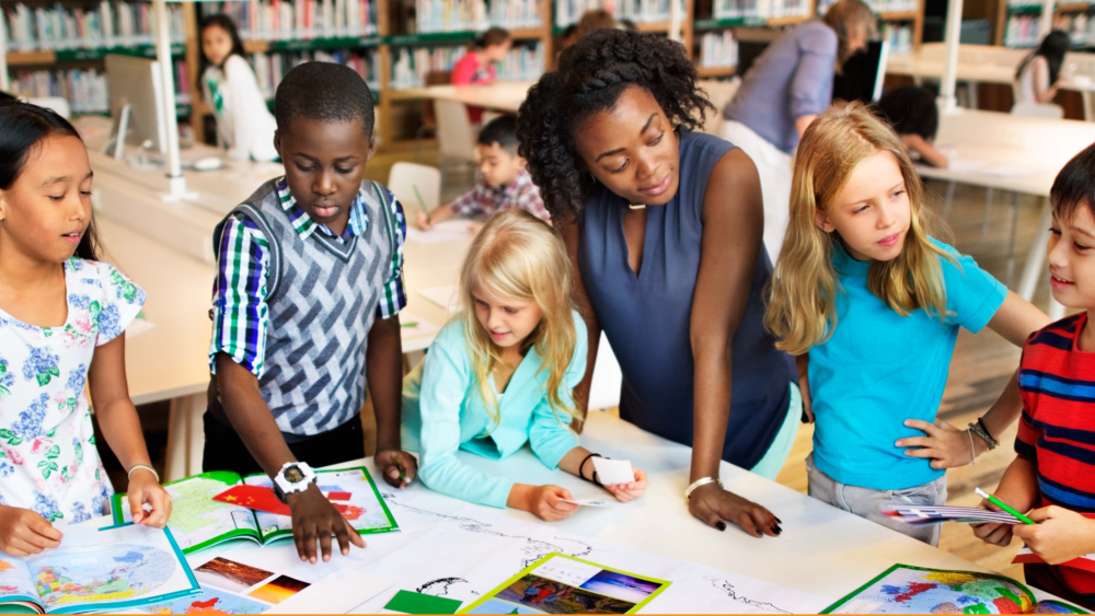 Classroom with Kids and Teacher