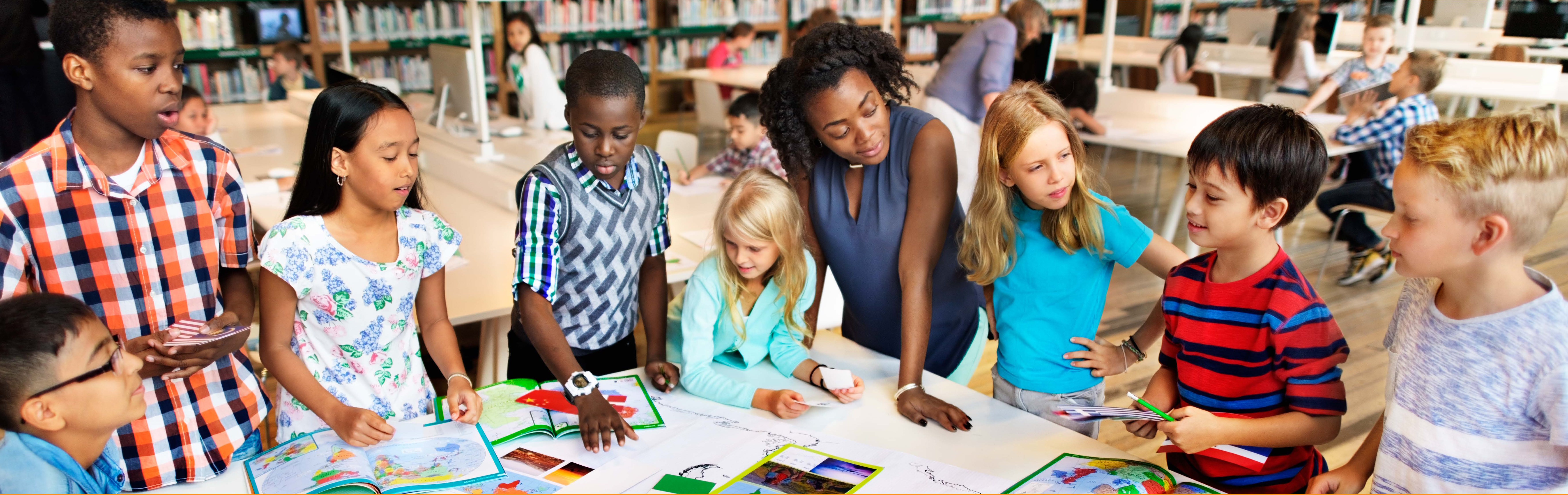 Classroom with Kids and Teacher