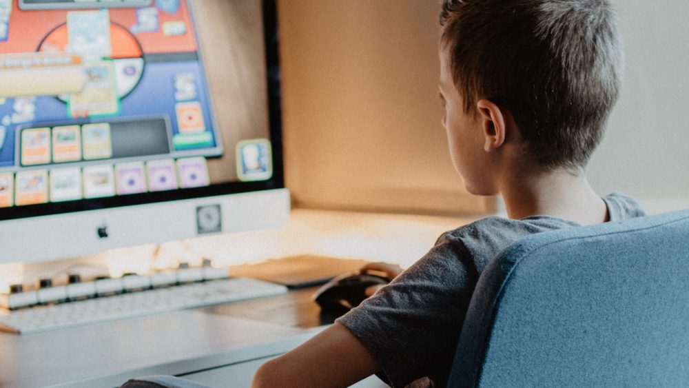 Boy On A Computer