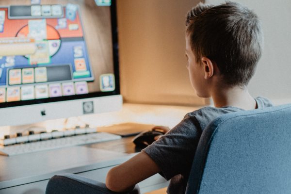 Boy On A Computer