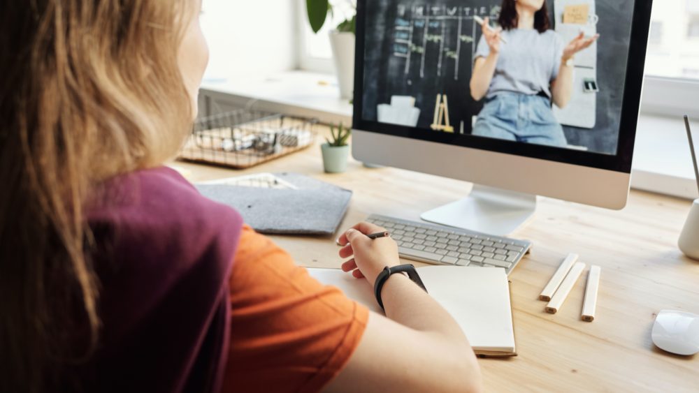 Girl On A Computer