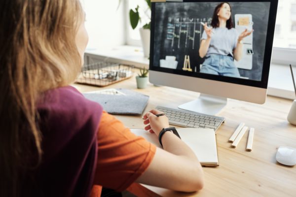 Girl On A Computer